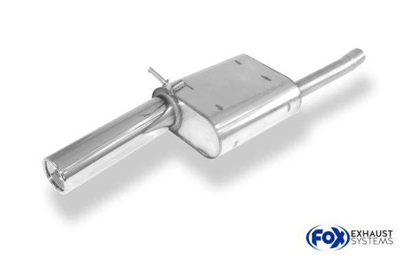 Endschalldämpfer  - 1x90 Typ 13 passend für: Ford Focus I (Bj. 1998-2007) 1,4  1,6  1,8 DNW